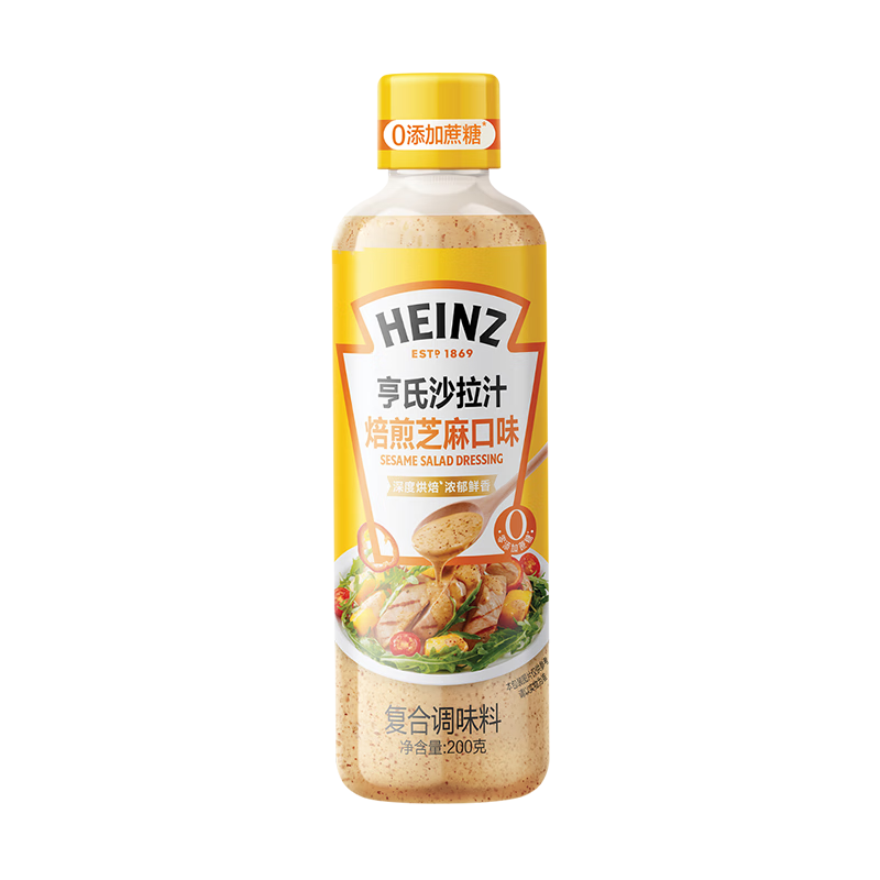 ���ϣ�Heinz��ɳ��֭ 0�������Ǳ���֥���ζ200gƿװ ���߼�˿������պ��15.9Ԫ
