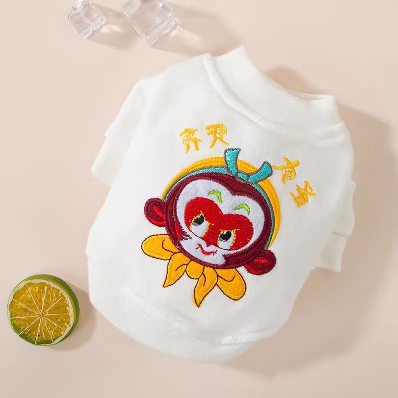 秋冬季大圣国潮范儿宠物卫衣防风保暖猫咪两脚衣泰迪狗狗衣服 国潮款 XL（建议体重12-15斤