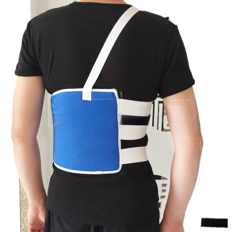 通用肋骨固定带胸部手术胸椎骨裂护具康复带加压绑带男女透气 颜色随 S