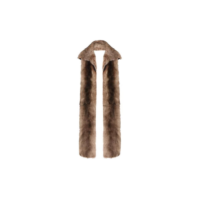 芬迪（FENDI） FW25 七夕禮物 男士  SCARFS 棕色圍巾 Brown UNICA