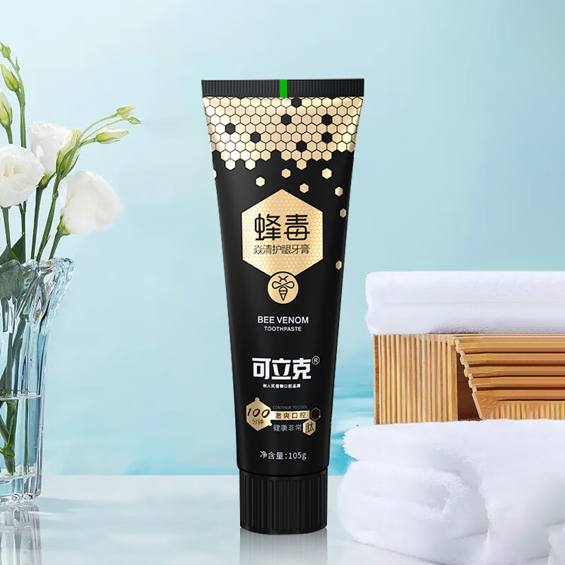 可立克蜂毒牙膏105克*6支薄荷激爽清新口腔淡黄减渍牙膏 薄荷清爽105g*6支