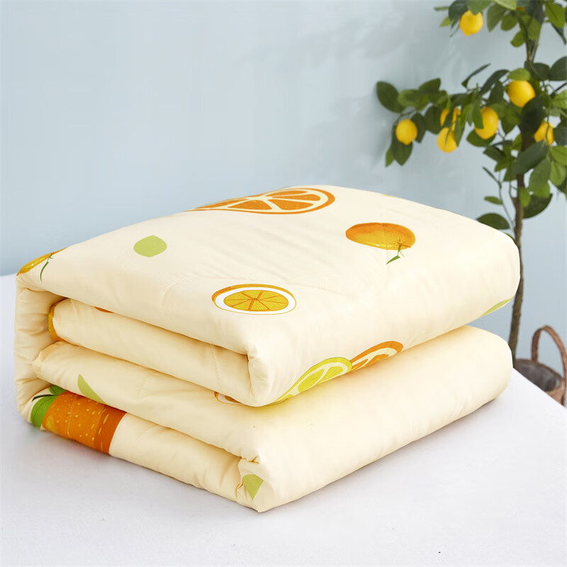 唐纳家纺唐纳亲肤棉夏凉被空调被双人薄被可机洗家用床上用品150*200 亲肤棉夏被-心想事成 150x200CM