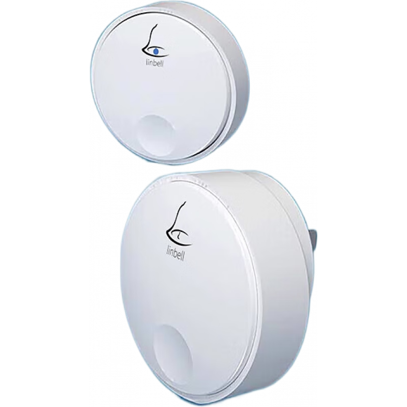 領(lǐng)普科技（linptech）無(wú)線(xiàn)電門(mén)鈴一拖二拖一家用門(mén)鈴遠距離電子智能遙控門(mén)鈴呼叫器 門(mén)鈴一拖一1個(gè)門(mén)鈴按鍵+1個(gè)響鈴