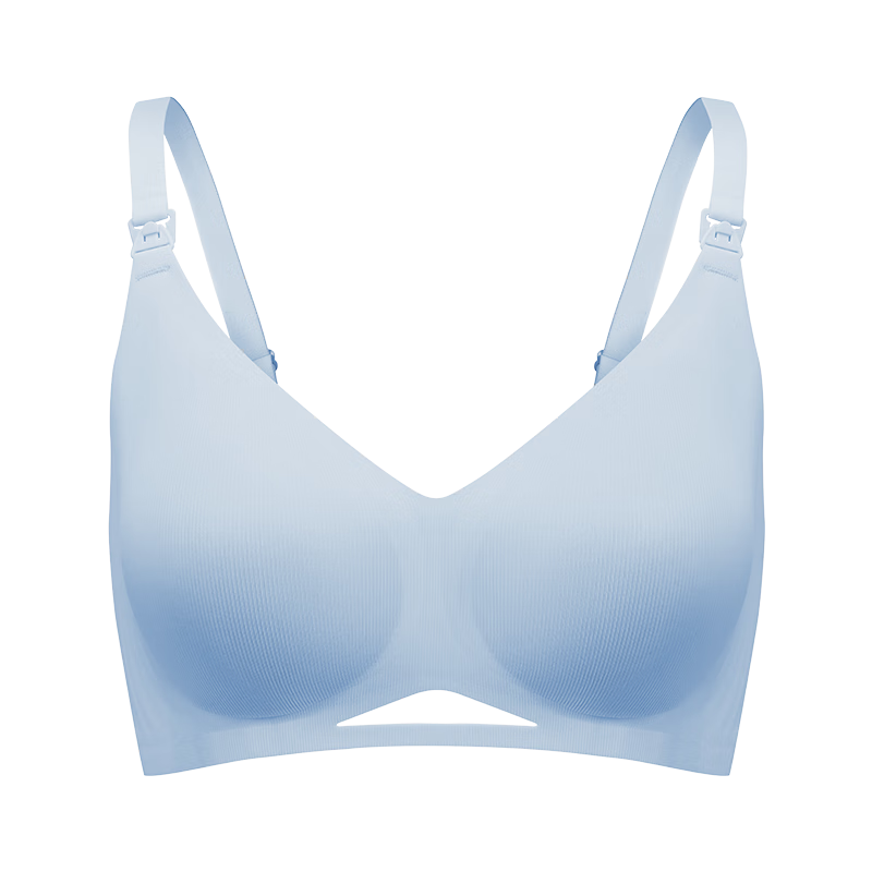 嫚熙（EMXEE）反重力Air孕妇哺乳内衣轻薄款聚拢孕期产后喂奶专用文胸 栀子白-3/4杯款 M