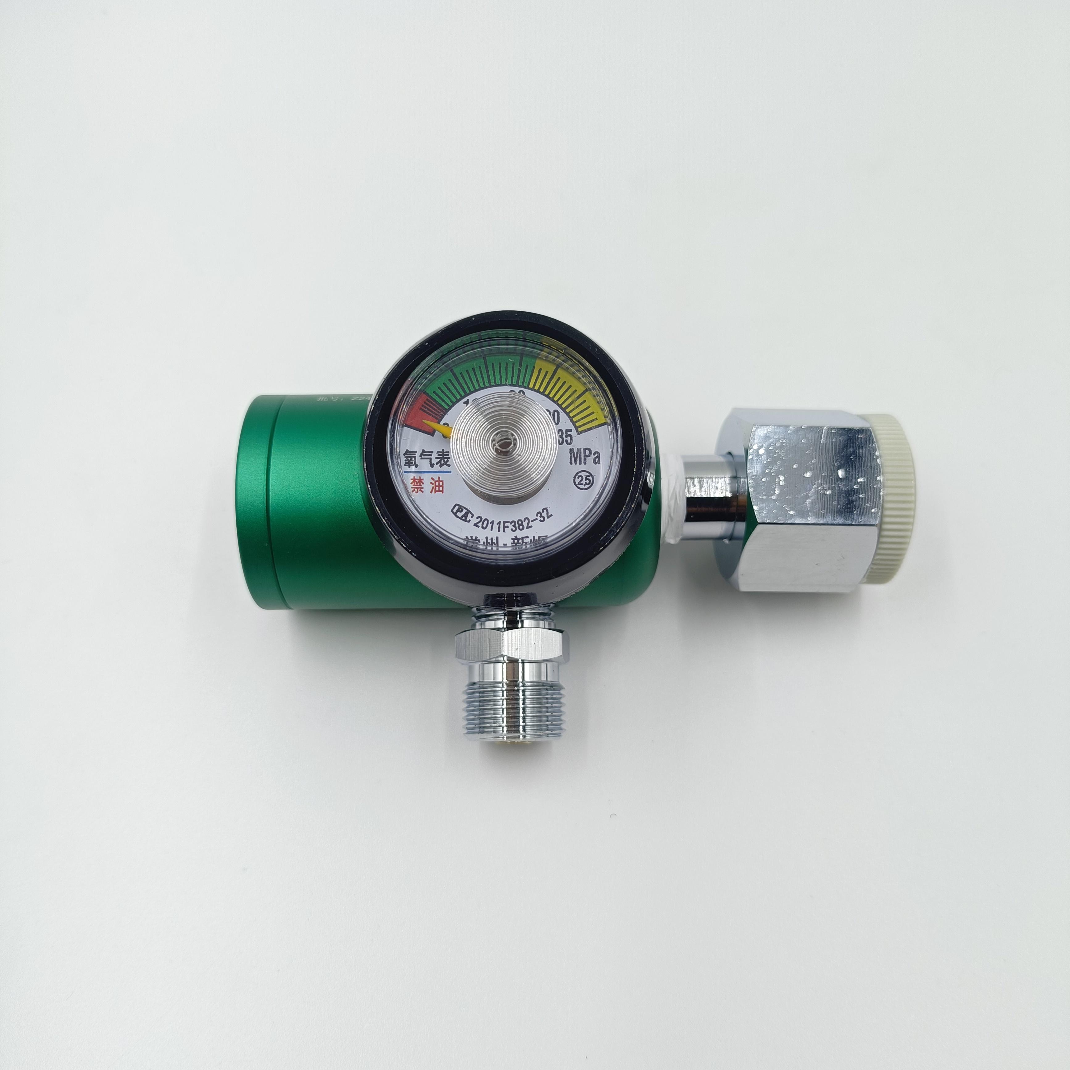 呼吸机专用配套氧气瓶减压阀氧气表德标国标美标接气口氧气减压器
