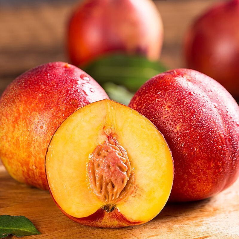 果原力【爆甜】黄心大油桃新鲜脆甜孕妇水果当季新鲜油桃子 河南油桃 净重1斤（单果50g+)