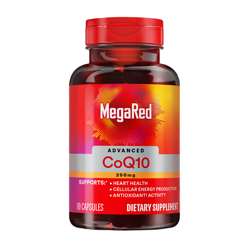 MegaRed脉拓辅酶q10胶囊 美国原装进口 高含量200mg90粒 日常养护心脏 【热销爆款】高纯度辅酶 90粒*1瓶
