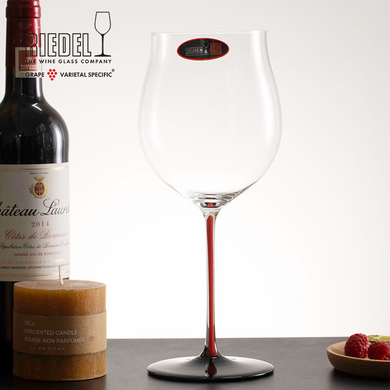 醴铎RIEDEL奥地利进口红领结系列无铅水晶手工杯勃艮第杯红酒杯礼盒装 2支礼盒装 1050ml
