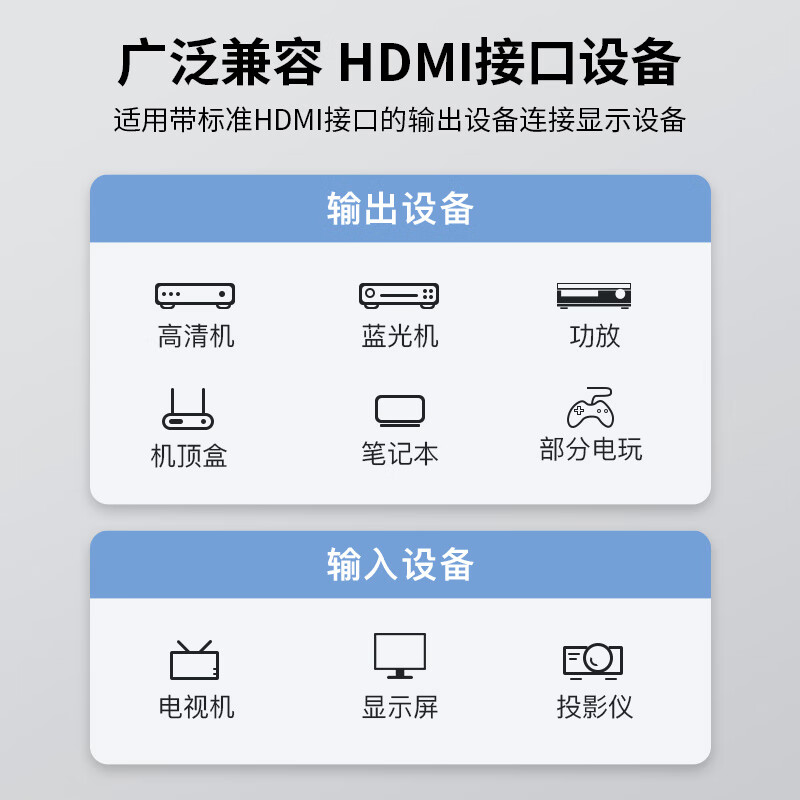 秋叶原(CHOSEAL) 光纤HDMI线2.0版 4K60Hz发烧级电视机顶盒屏幕显示器高清线3D视频线 投影仪连接线 【8K】2.1光纤HDMI QS8511S 3米