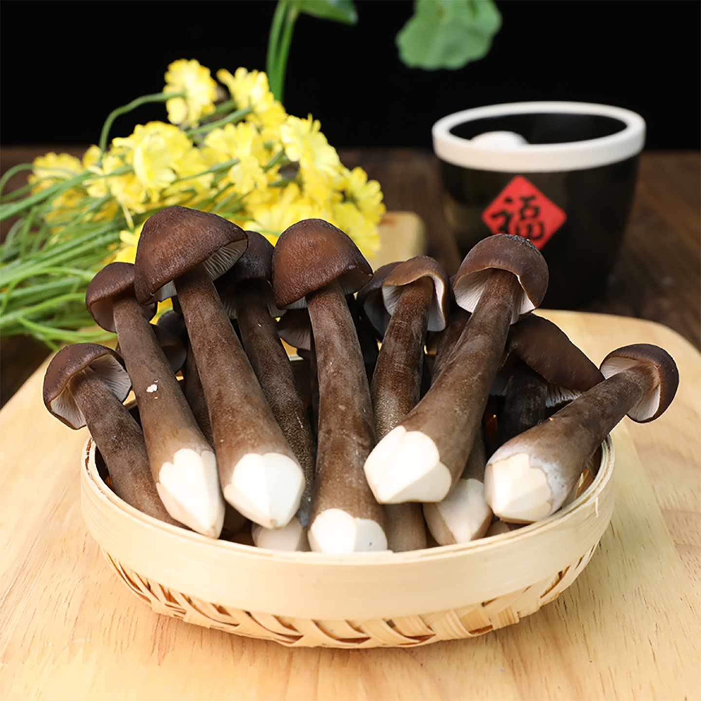 新鲜黑皮鸡枞菌【顺丰包邮】云南菌菇 鲜香脆嫩 炖汤炒菜火锅食材 500g(精选)