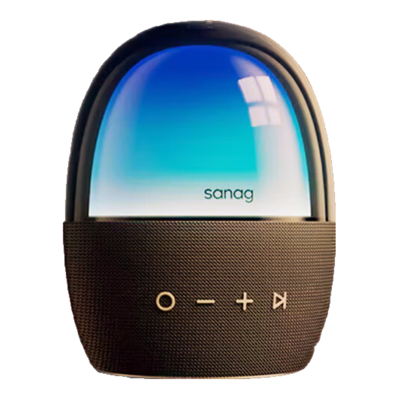 SANAG塞那 V33戶外防水藍牙音響炫彩燈光低音炮露營便攜電腦桌面小音箱大音量車載收款可插U盤內存卡 暮夜黑｜HiFi杜比環繞