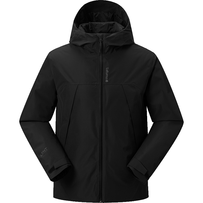 LAFUMA樂飛葉戶外秋冬沖鋒衣羽絨服男士 保暖連帽防風防水外套LMJU5DH60 黑色BK XL (52)185/104A