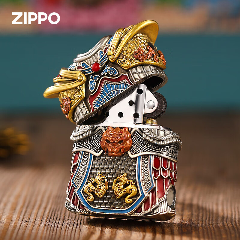 ZIPPO打火机zippo正品黑神话悟空斗战胜佛工艺品摆件 七夕礼物送男友 专属礼盒套装