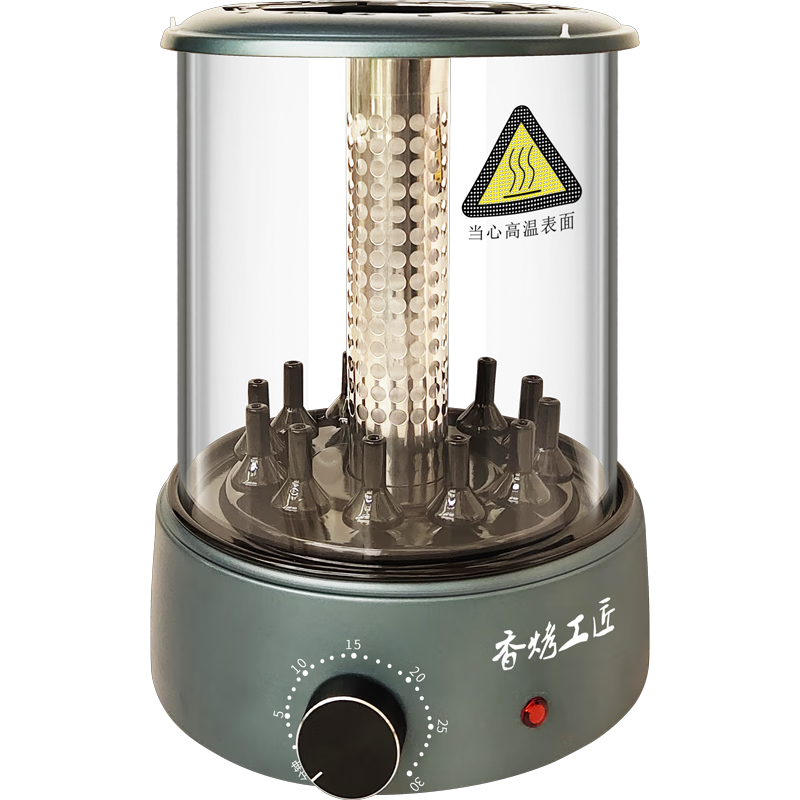 香烤工匠電燒烤爐家用電燒烤架無(wú)煙烤爐烤肉爐烤串用具室內(nèi)燒烤工具烤串機(jī) 墨藍(lán)定時(shí)單控版