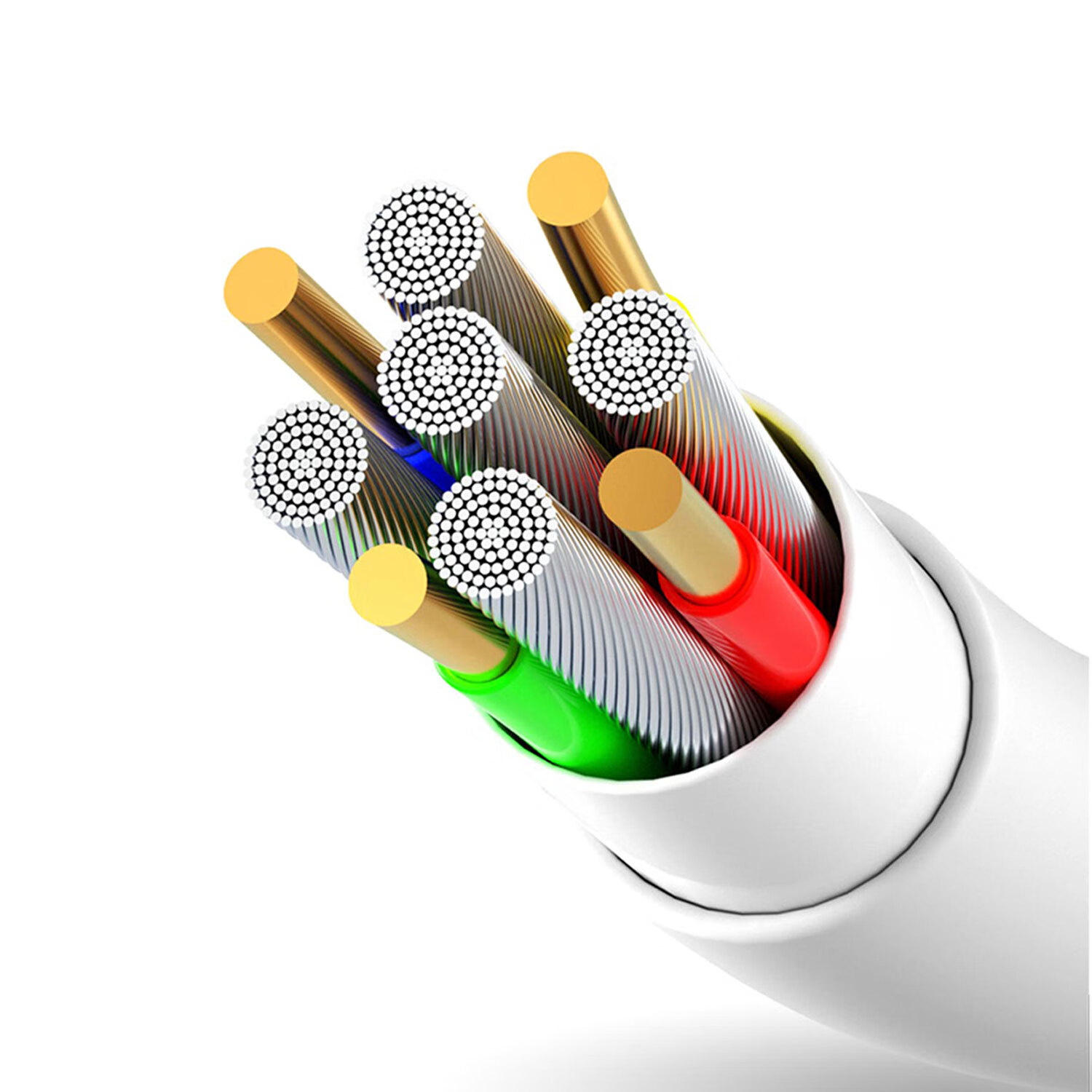 DUDAO/dudao数据线type-c适用苹果充电线Lightning老安卓MICRO快充高弹防冻线 白色【Lightning】 2米