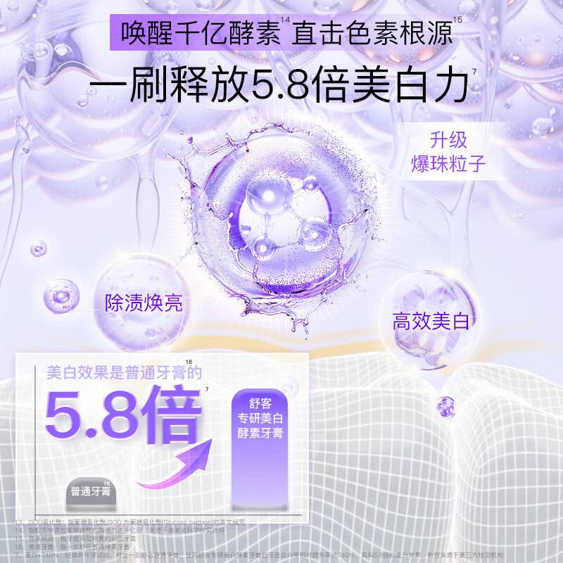 舒客防蛀固齿清新口气含氟防蛀套装美白多支装开学 家庭 囤货装 多功效爆款酵素牙膏组合