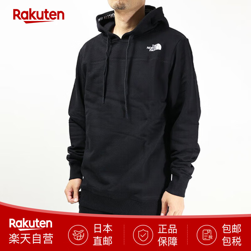 北面（The North Face）抓绒连帽衫长袖抓绒内衬棉质男式日本直邮 TNF Black L