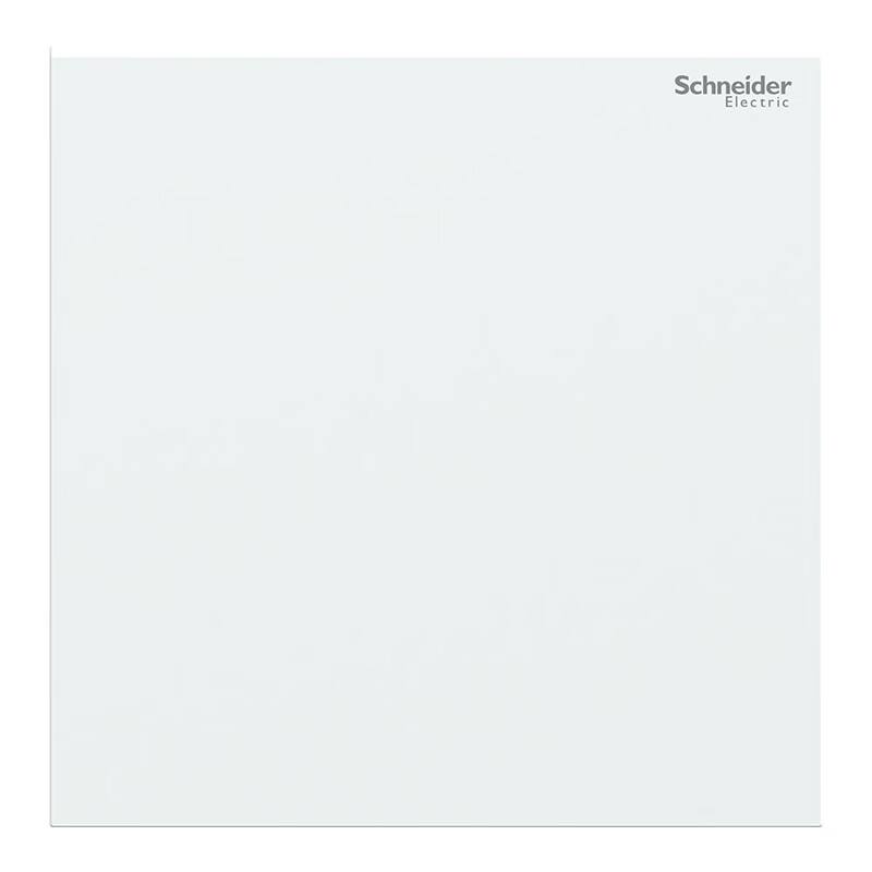 施耐德开关插座面板 家用86型  二三五孔墙壁电源插座 致铂系列玉脂白色 单开双控