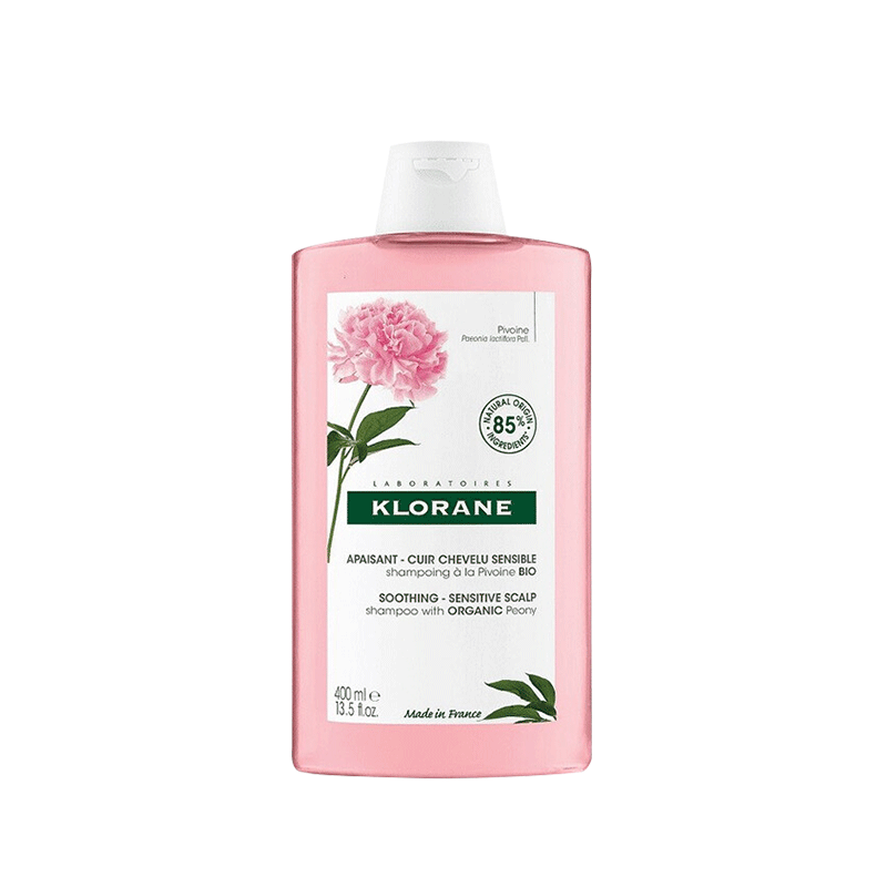 康如（KLORANE）芍藥洗發(fā)水400ml去屑蓬松舒緩敏感頭皮法國進口