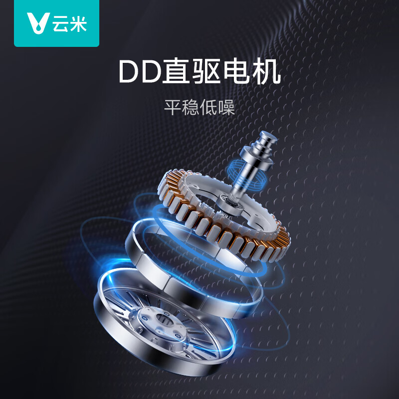 云米（VIOMI）洗衣机超薄大筒径臻彩大屏12公斤大容量洗净比1.11变频滚筒家用全自动洗烘一体洗衣机WD12FE-B6A 12kg重磅产品Super2Max