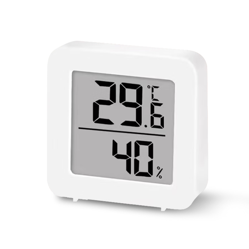 迷你温湿度计室内高精准度电子温度计简约版其他护理电器 【云漫白】1个装
