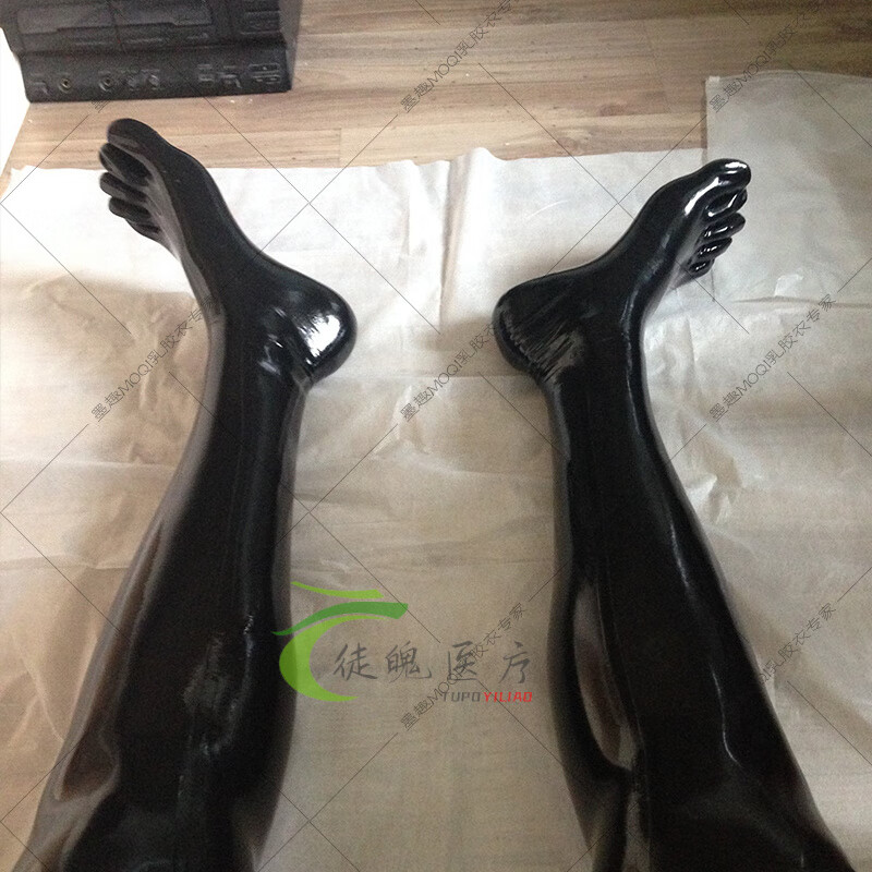 全包乳胶衣连体紧身衣cos性感服义乳cd束缚拘束 基础款 手套 五指袜