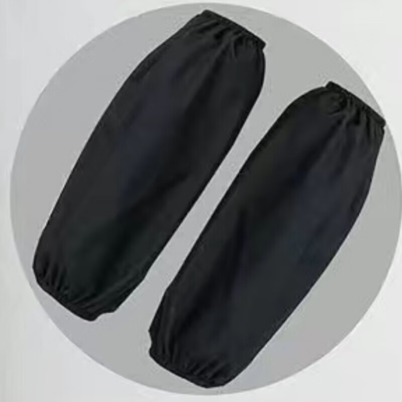 恩寿溯围裙防油男女厨房做饭围腰纯色简约背带大兜餐厅工作服加大款 背带皮标款【套袖】颜色随机