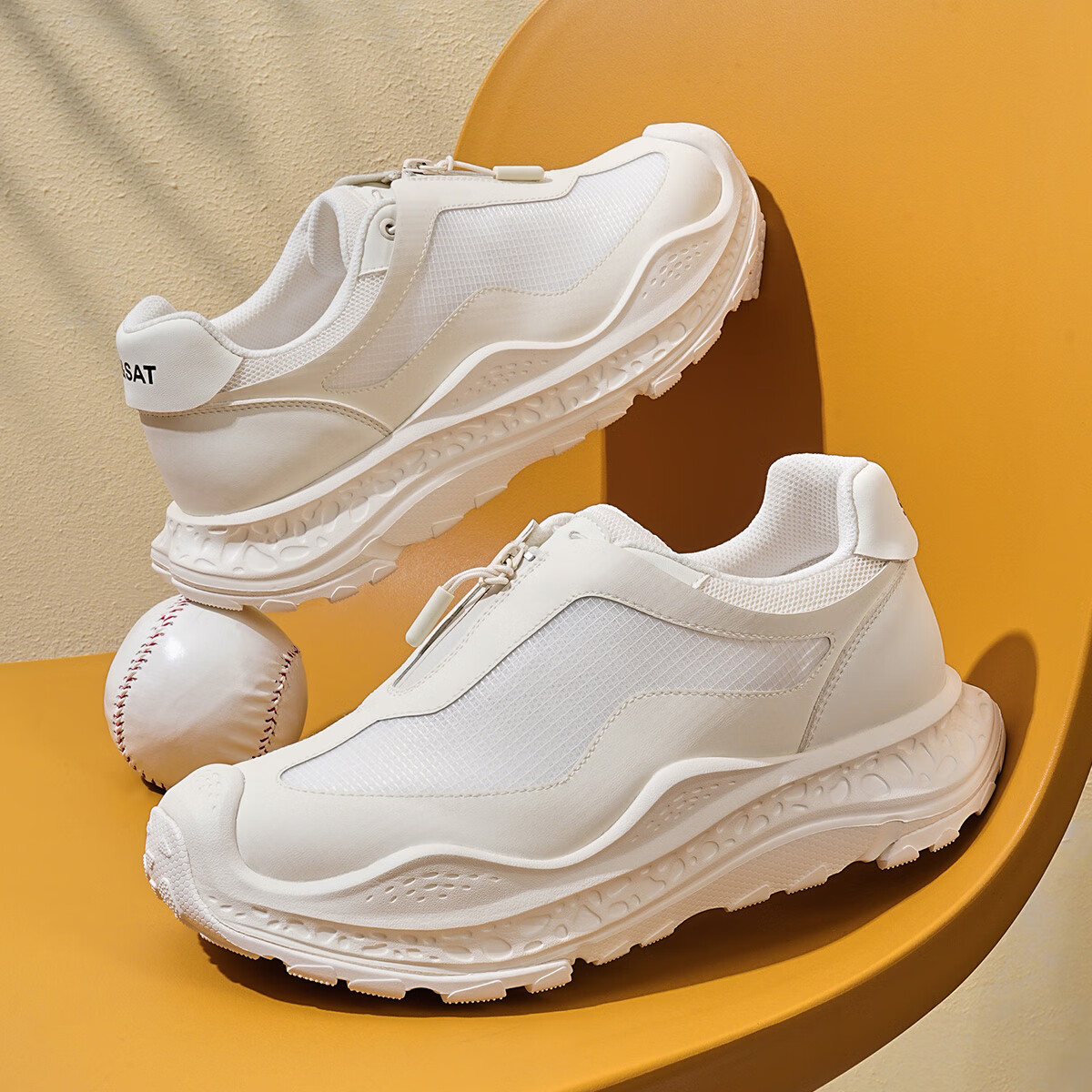 星期六男鞋网布夏季透气休闲运动鞋懒人鞋子网面鞋百搭跑步鞋子男