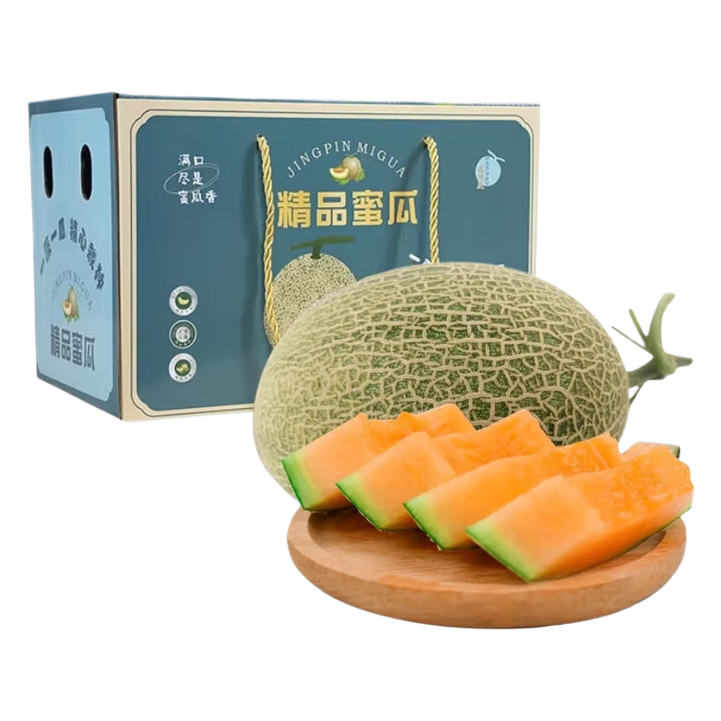 农果传橙新疆西州蜜25号哈密瓜【jd送货到家】晓蜜新鲜沙地小蜜甜瓜