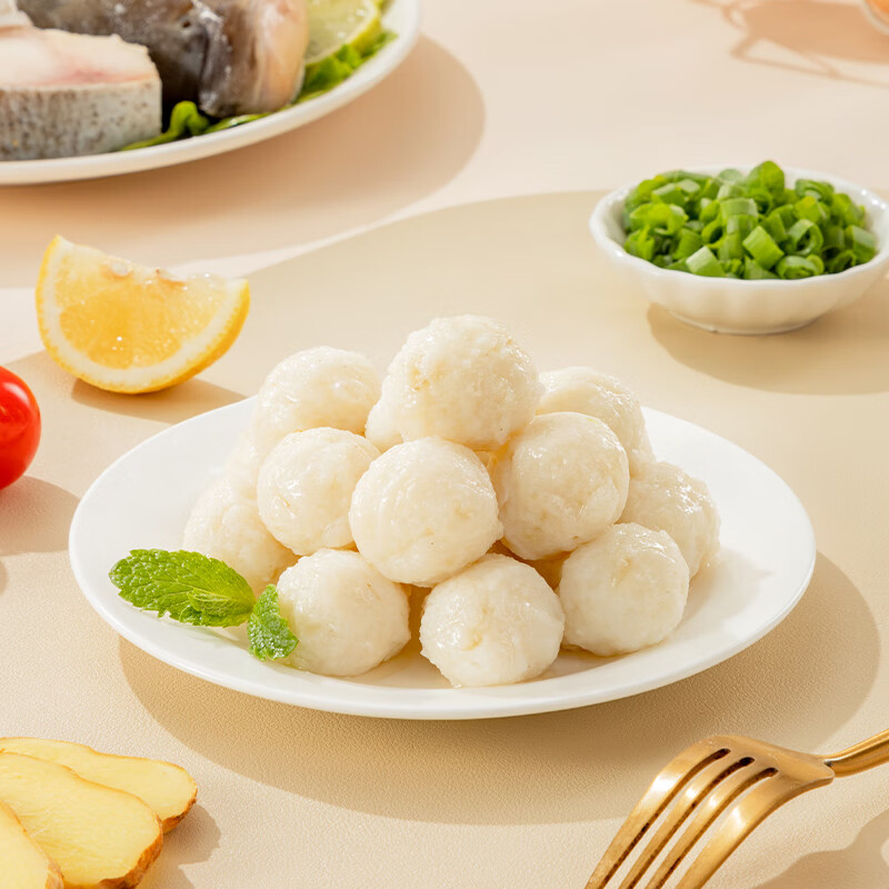 【拍5件49.5元】安井 速冻火锅食材 嫩鱼丸200g*1袋 【拍5件49.5元】安井 速冻火锅食材 嫩鱼丸200g*1袋