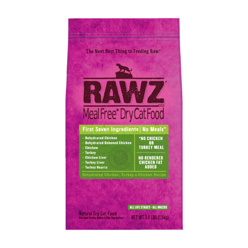 RAWZ RAWZ罗斯猫粮鸡肉火鸡纯鲜肉鲑鱼六种鱼低温慢煮无谷全猫粮 鸡肉火鸡7.8磅—27.9月效期