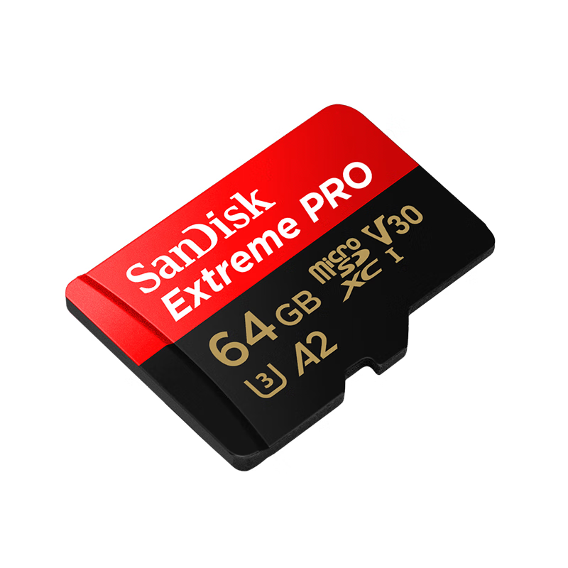 闪迪（SanDisk）64G高速TF卡micro sd卡手机内存卡无人机卡运动相机卡存储 64G 标配