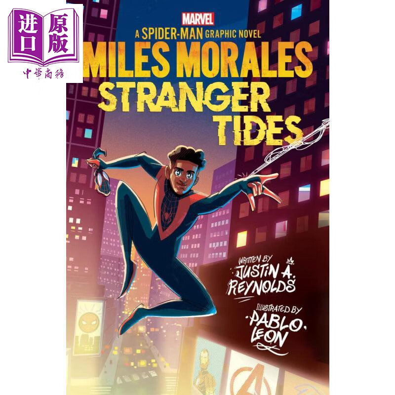 预售 蜘蛛侠 迈尔斯莫拉莱斯 Miles Morales Stranger Tides Original SpiderMan 英文原版 Reynolds Justin A