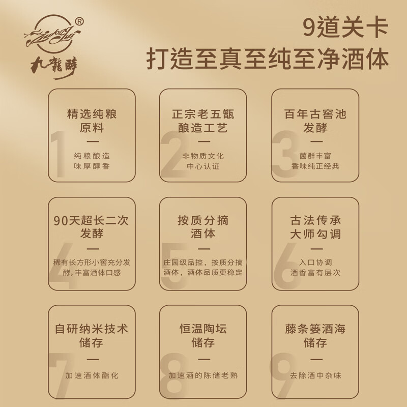 九龍醉(jiulongzui)金九龙 纯粮酿造 浓香馥郁口感绵柔36度500ml整箱装口粮白酒 36度 500mL 4瓶