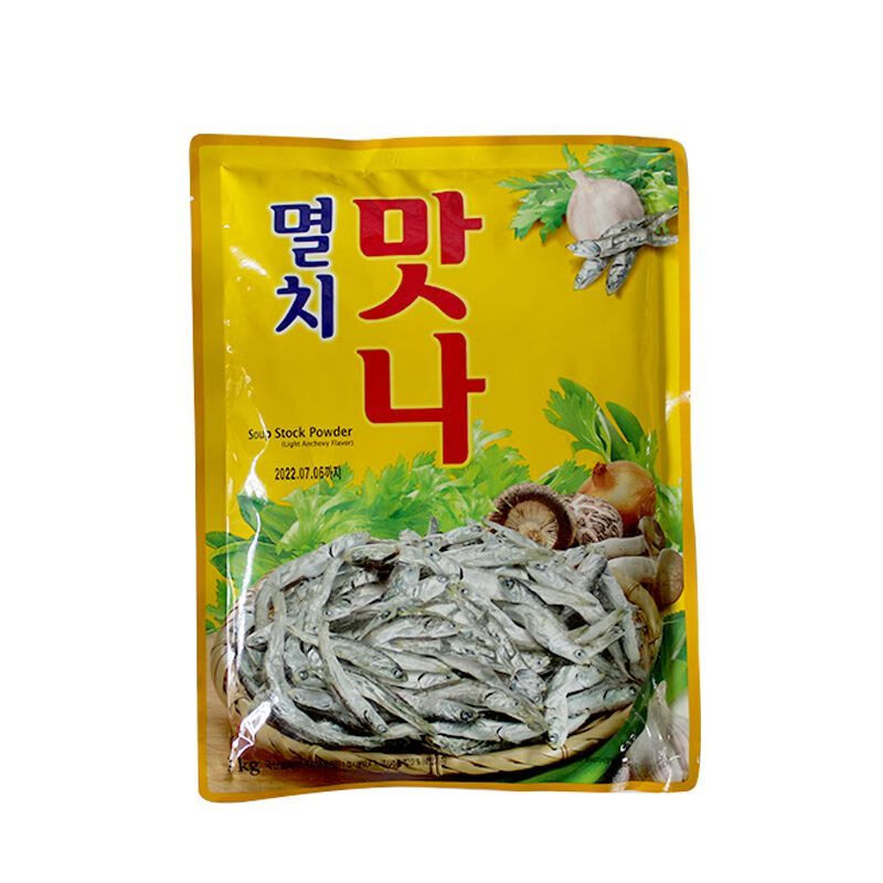 清凈園韓國清凈園滿娜銀魚粉1kg小魚粉鳀魚粉海鮮湯韓式火鍋湯料調味料 清凈園銀魚粉1kg/袋
