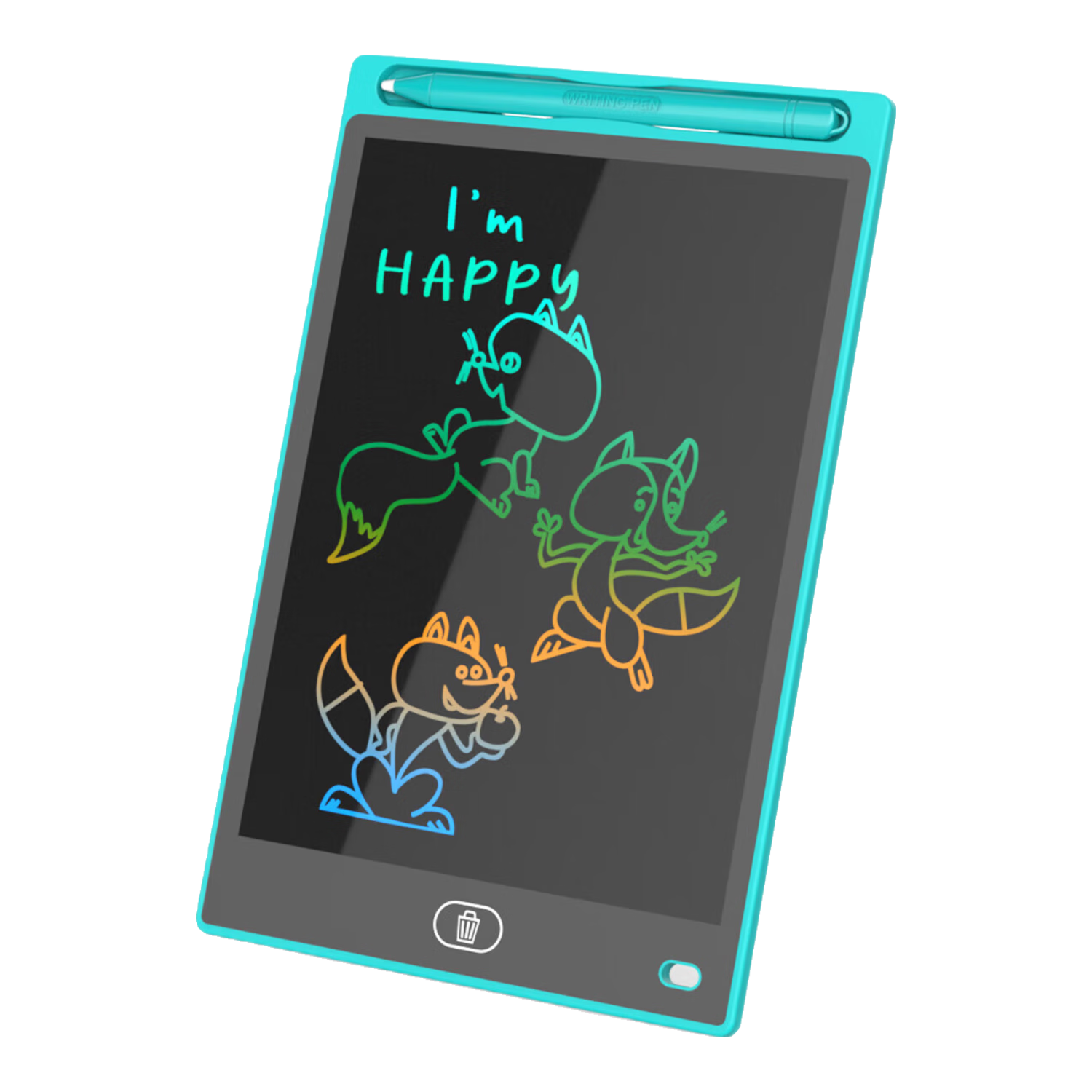 【热卖】液晶手写板儿童涂鸦绘画写字板电子绘图板宝宝学习玩具生日礼物 蓝色