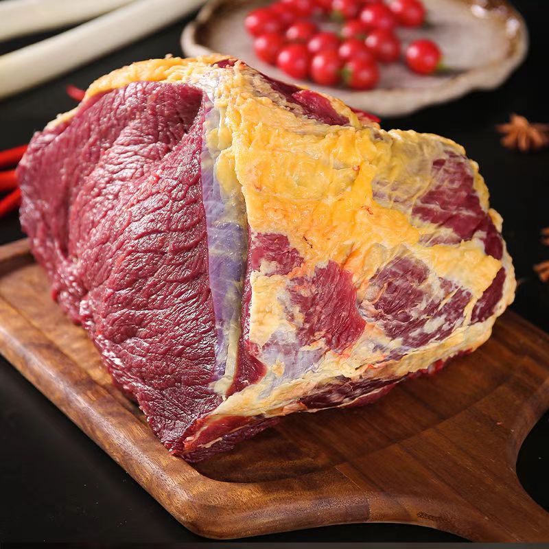 蒙巴布撒正宗内蒙古草饲黄膘牛肉新鲜现杀现发奶香味黄膘牛肉礼盒 精选净重5斤赠卤料包礼盒装