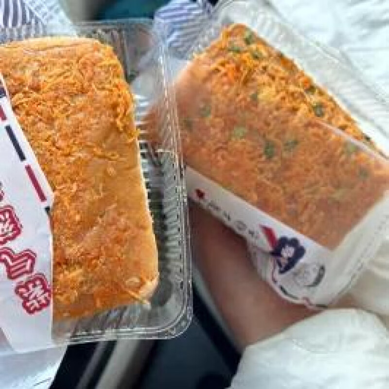 【新鲜日期】香葱火腿肉粉松卷爆浆奶酪夹心早餐面包早餐代餐糕点 【手工制作】香葱火腿卷面包_超