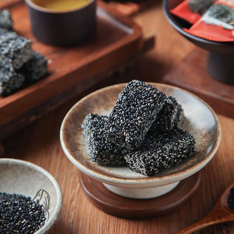 麦臻选【麦德龙超市】无糖黑芝麻酥袋装便携传统中式糕点低甜500g