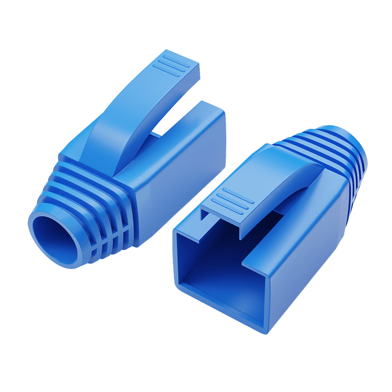 ��Ҷԭ��CHOSEAL��ˮ��ͷ������ ����������CAT6A/7�����߻��� �ھ�8mm  RJ45�������绤�� 50��װ ��ɫQZ4129DZ50 13.3Ԫ