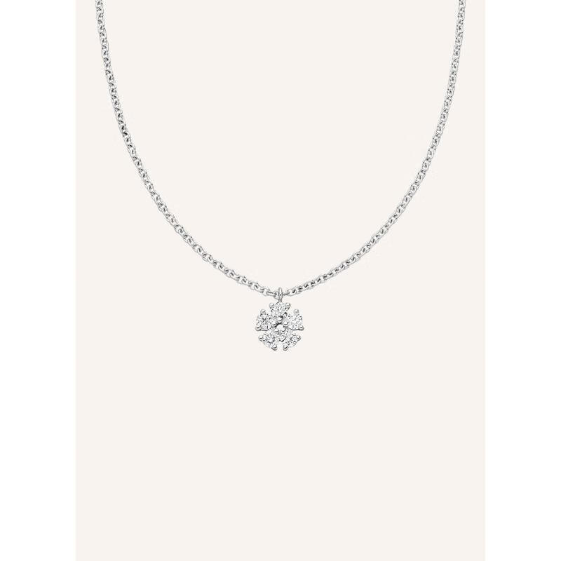 蕭邦（Chopard）女式可調(diào)節(jié)項(xiàng)鏈克拉鉆石精致優(yōu)雅輕奢 WHITE GOLD ONE SIZE