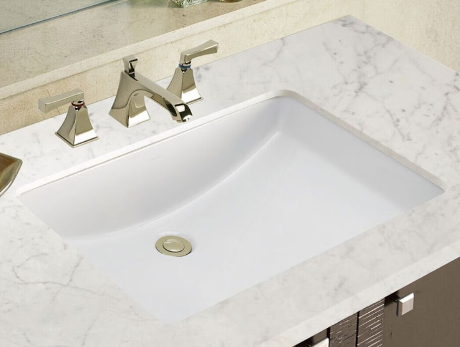 科勒台下盆拉蒂纳方形面盆防污洗手盆台盆陶瓷大容量洗脸盆2215 a21寸