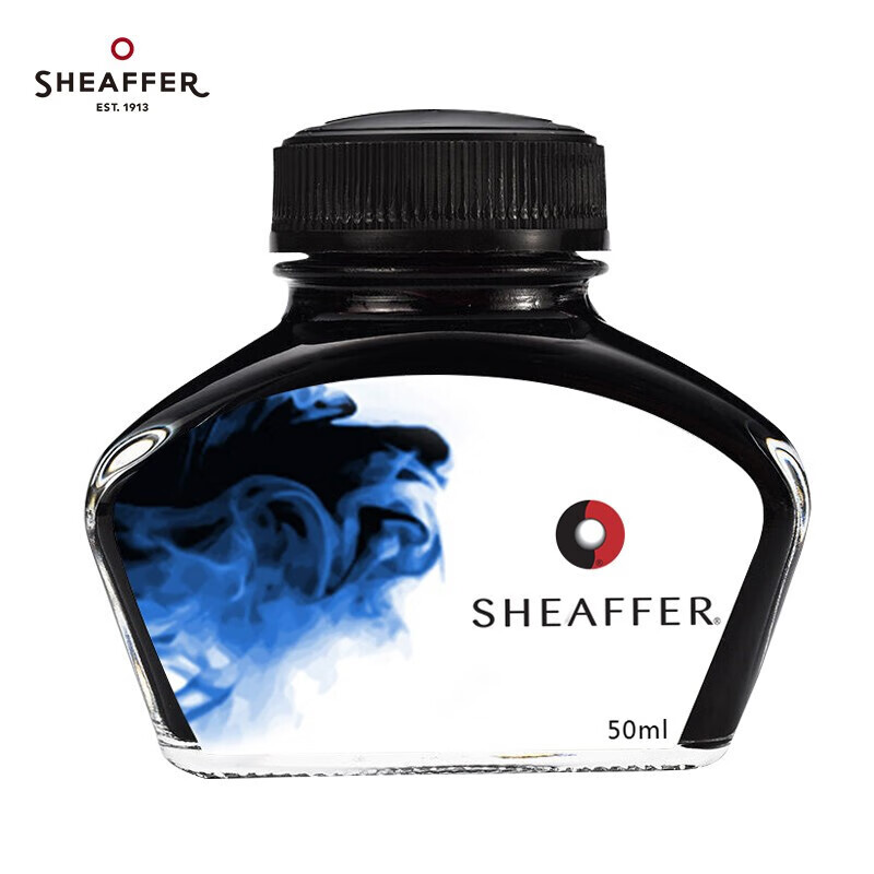 犀飛利（sheaffer）Sheaffer鋼筆墨水50ml寶珠筆芯替芯配件 墨水 藍色50ml