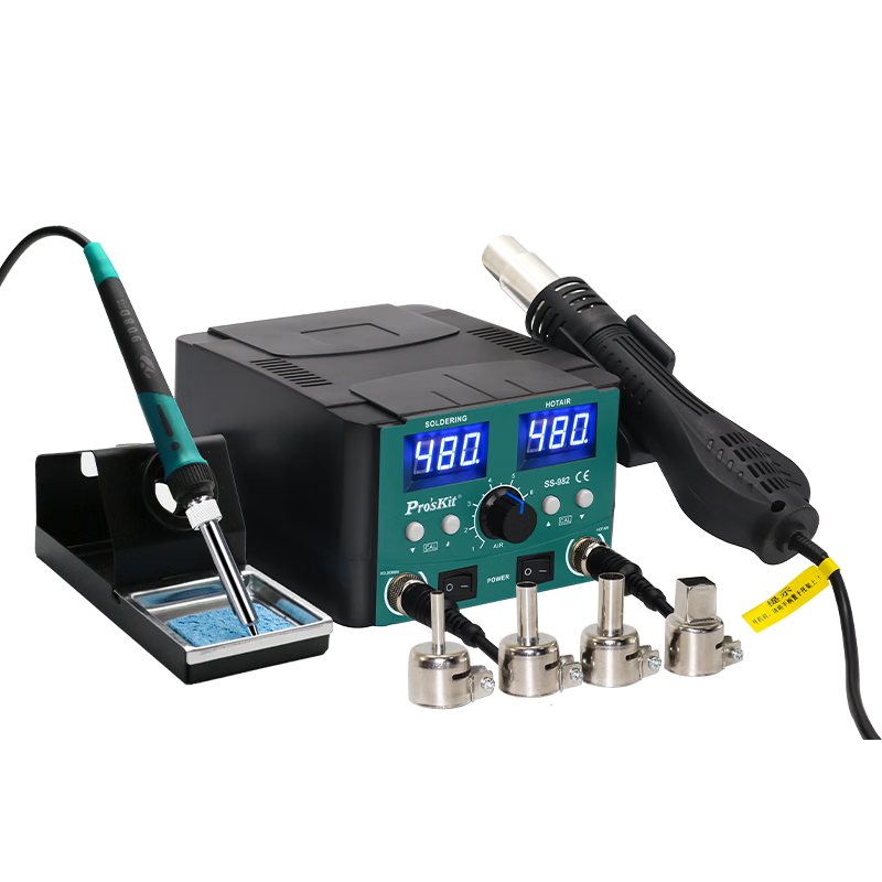宝工（Pro'sKit）焊台二合一双数显可调温焊锡焊枪恒温电烙铁升级款SS-982H
