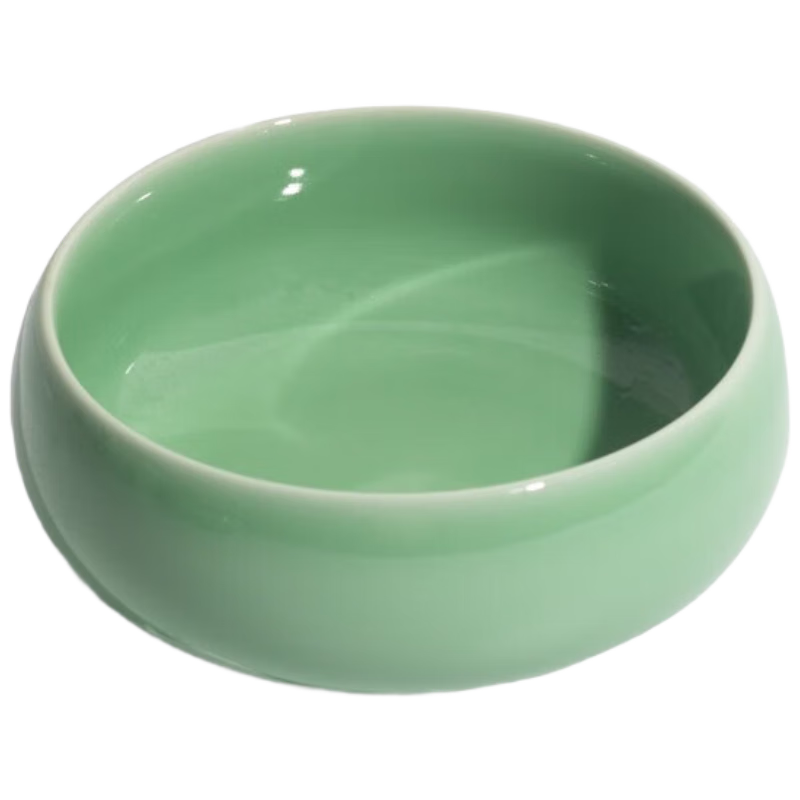 善璉湖筆  梅子青青瓷筆洗 筆洗青瓷大筆洗梅子青仿古文房四寶國畫(huà)書(shū)法墨汁玻璃茶杯碗水盂配件