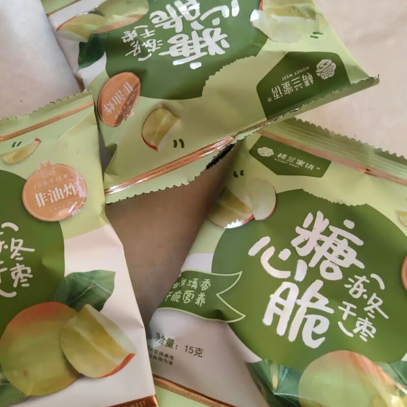 樓蘭蜜語(yǔ)（LOU LAN MI YU）凍干冬棗片15g*10袋紅棗香酥脆棗無(wú)核棗干零食無(wú)... 糖心脆15g*10袋