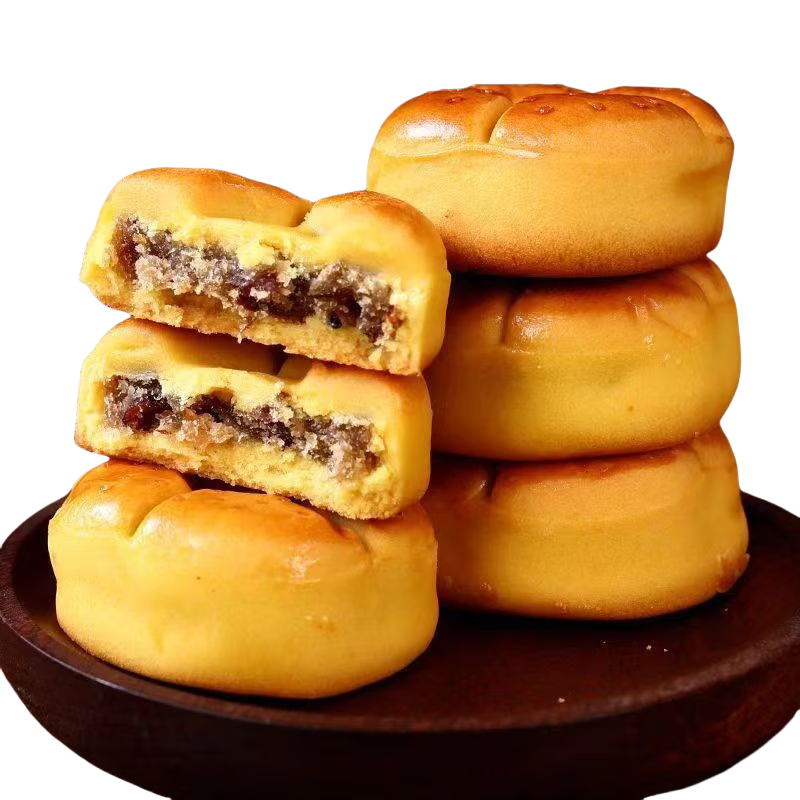 红枣山药核桃饼早餐饼代餐饱腹小吃休闲零食 红枣山药核桃味饼10个（140g）