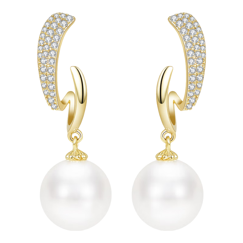 Jay新款珍珠耳夾無(wú)耳洞耳夾女圓臉耳飾送女友生日禮物 【品牌禮盒】耳環(huán)（商家倉(cāng)發(fā)貨）