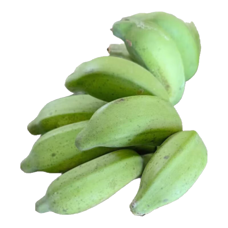 广西小米蕉新鲜水果现摘青皮发货邦达特产生鲜馆 小米蕉统货 1斤装（带箱）