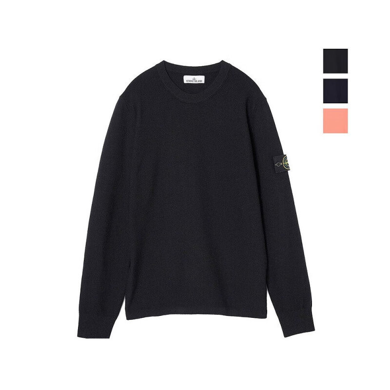 STONE ISLAND男士圓領(lǐng)針織衫 77556a 56A NAVYBLUE 3XL